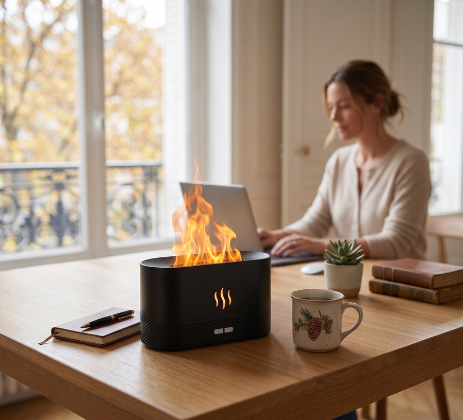 Une flamme, sans feu