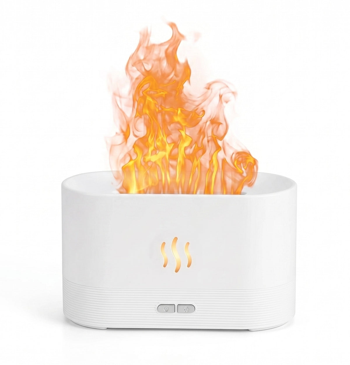 Diffuseur humidificateur à effet flamme blanc pur, Season House