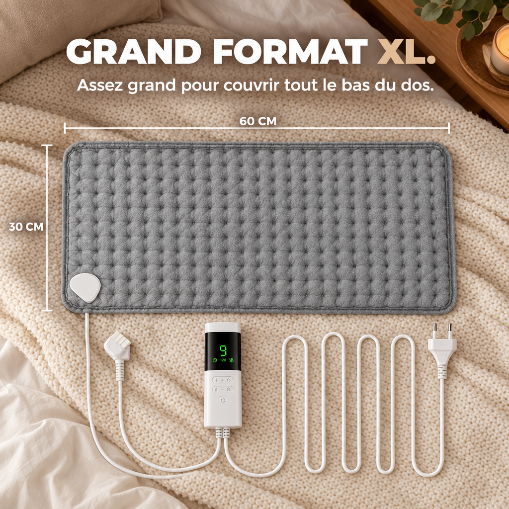 Coussin chauffant Paddy™ grand format XL 30 × 60 cm